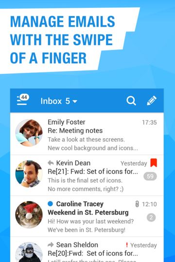 mail.ru for android - best email apps