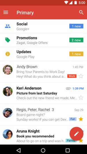 gmail - best email app for android