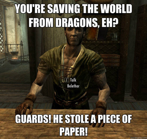 skyrim memes