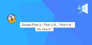 google pixel 3 notch